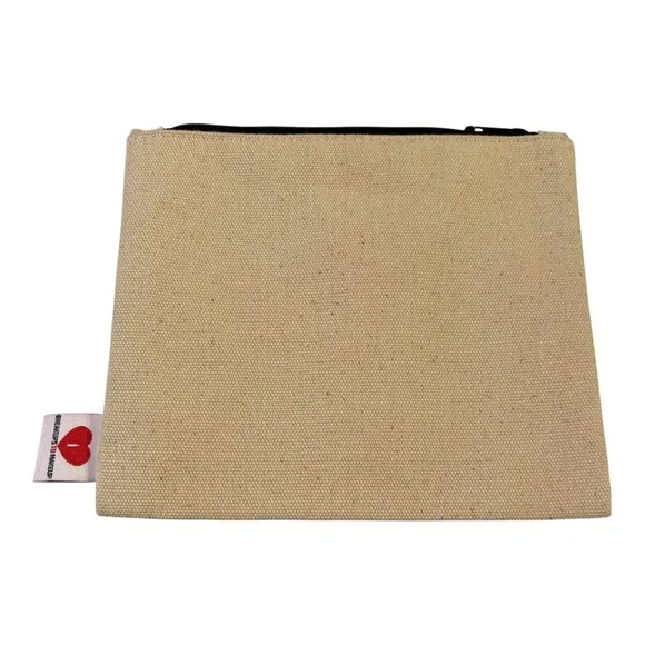 Breakups To Makeup “Contents: My Life” Canvas Makeup Bag Zip Pouch - Picture 2 of 3